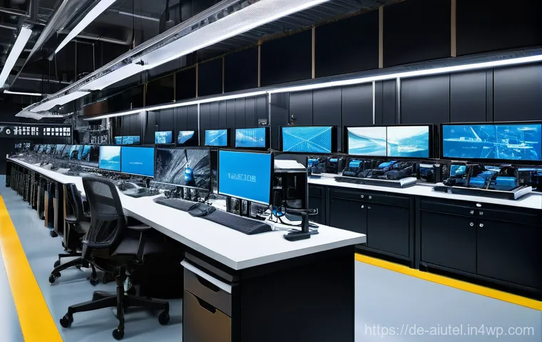 AI 하드웨어 가속기 성능의 지속 가능성 - **Prompt: "An interior view of a cutting-edge, eco-friendly data center. Rows of advanced AI servers... AI 하드웨어 가속기 성능의 지속 가능성 - **Prompt: "An interior view of a cutting-edge, eco-friendly data center. Rows of advanced AI servers...